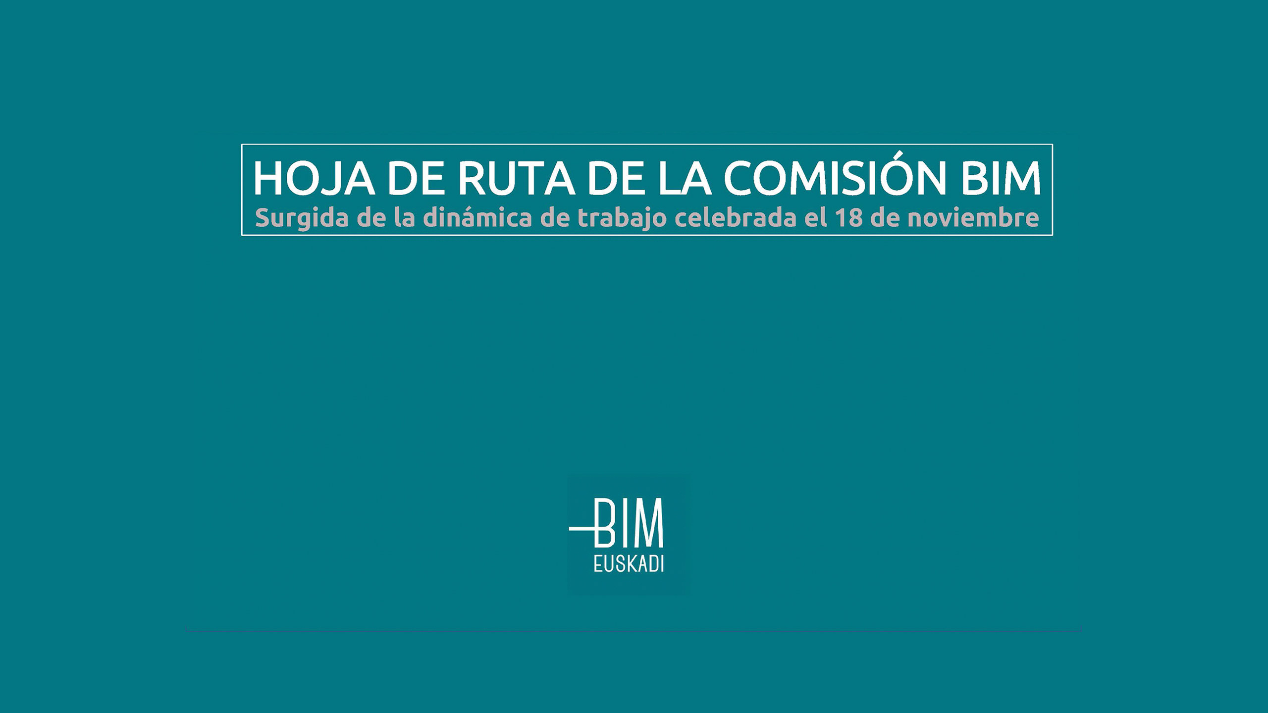 hoja de ruta de la comisión BIM