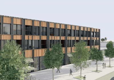 Hirugarren sektoreko erabilerako eraikina eta haren urbanizazio osagarria